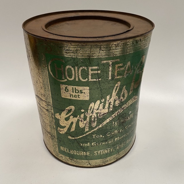 TIN, Vintage Large - Green Griffiths Tea